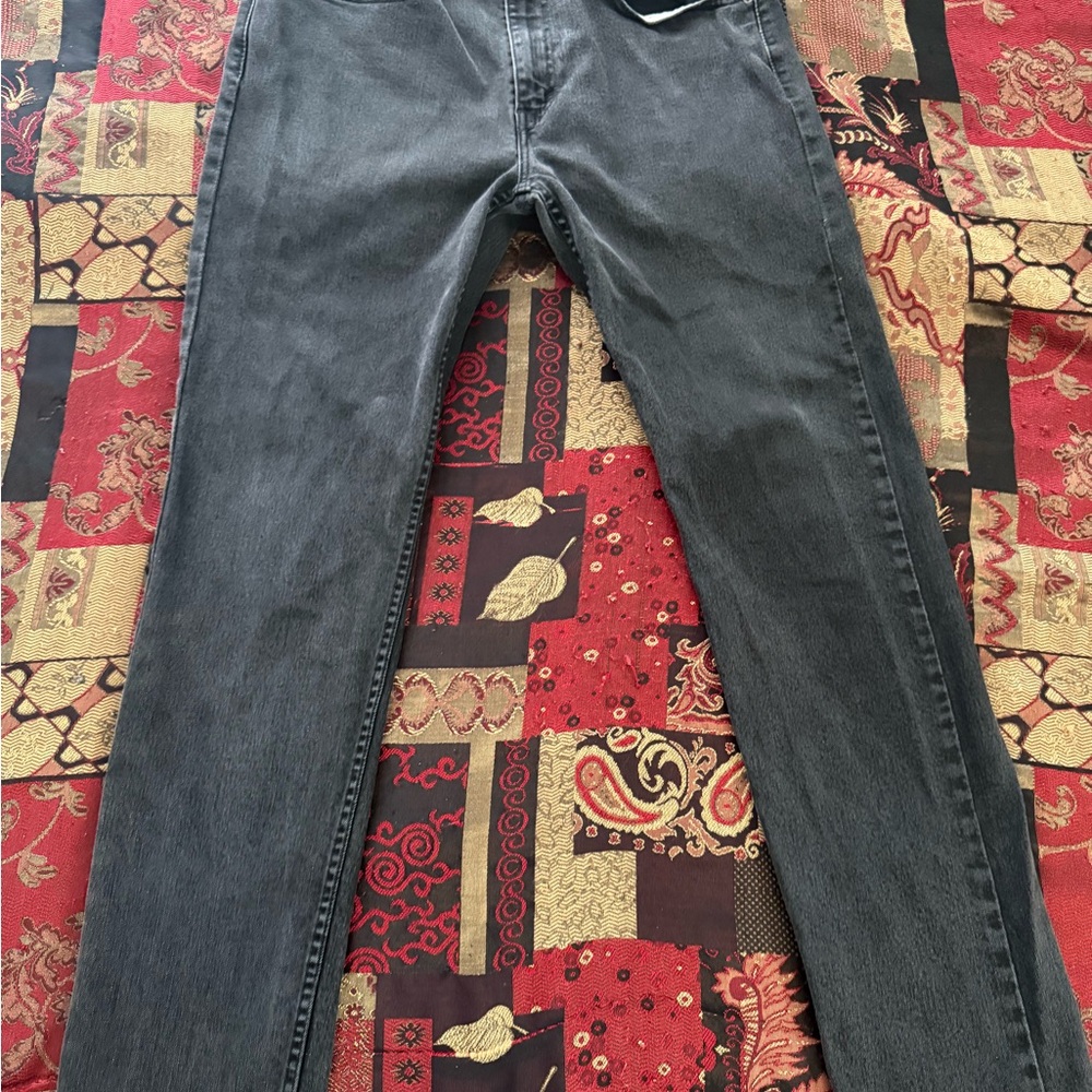 Levi’s 502 Regular Taper Black Denim Jeans 34x34